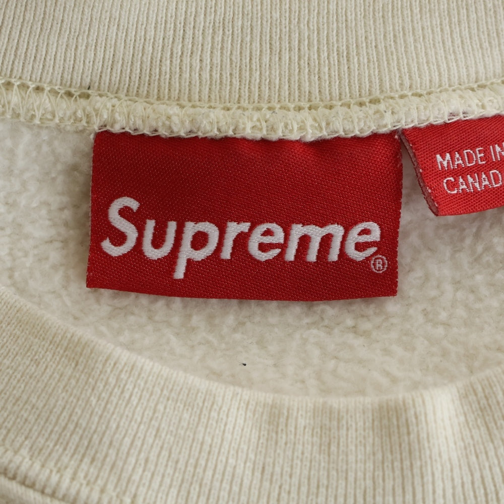 SUPREME(シュプリーム) Small Box Crewneck Natural スモールボックスロゴ クルーネックスウェットトレーナー ナチュラル