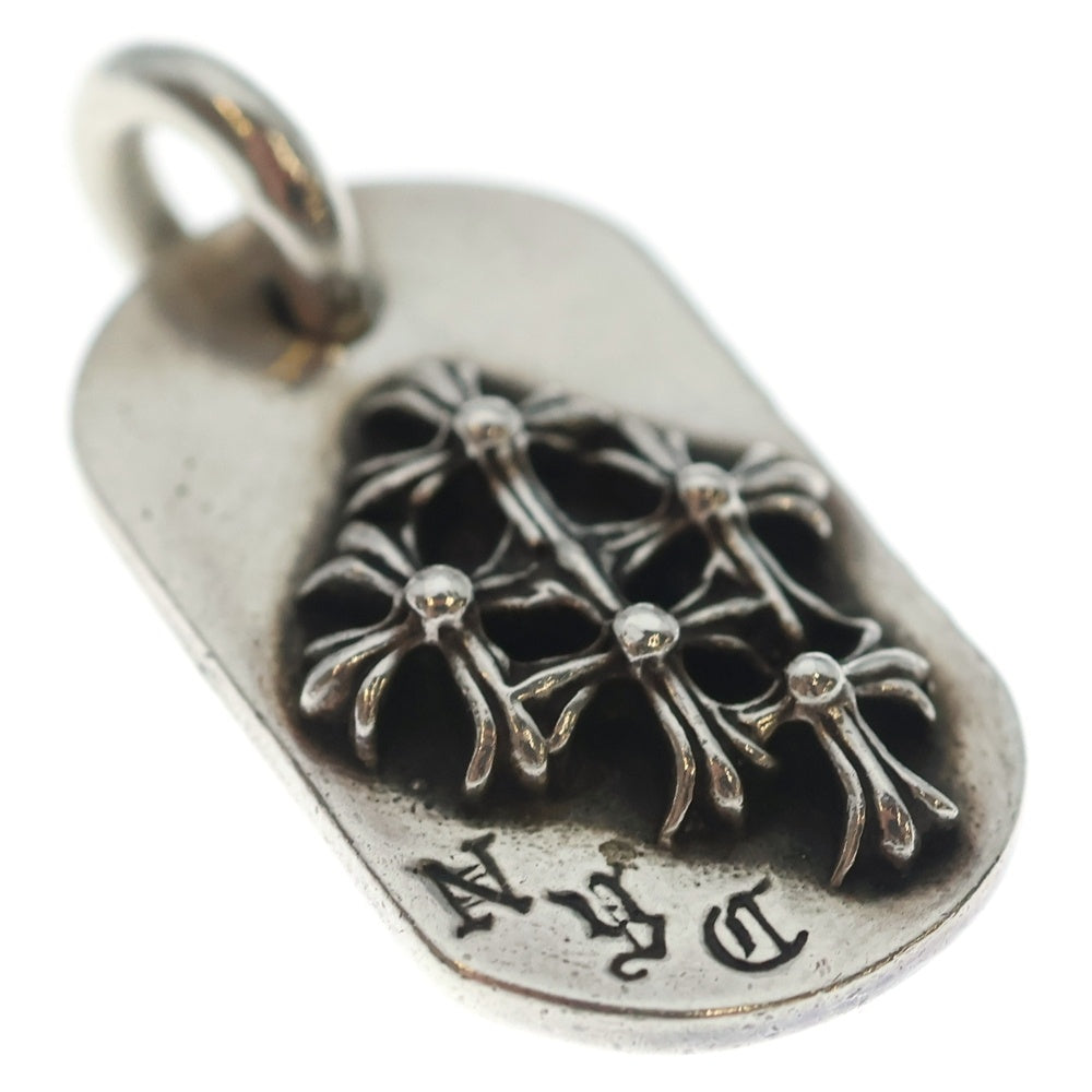 CHROME HEARTS(クロムハーツ) RAISED DOGTAG レイズドドッグタグ NYC限定 ネックレストップ シルバー