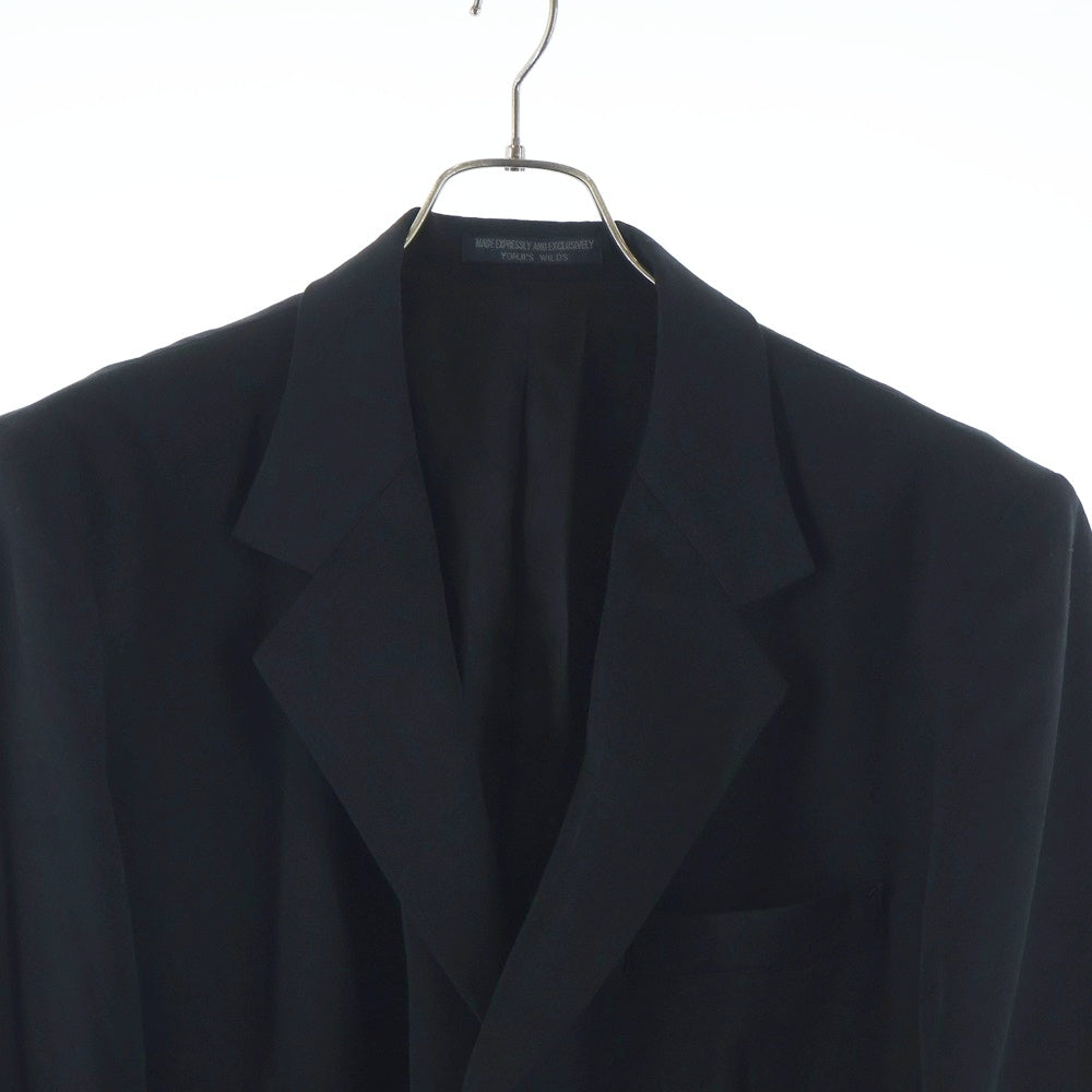 Yohji Yamamoto COSTUME D'HOMME(ヨウジヤマモト コスチュームドオム) 23SS REGULATION レギュレーション ウールギャバジン ドクタージャケット ブラック HL-J01-140