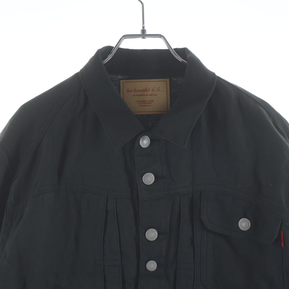 UNDERCOVER(アンダーカバー) 26SS but beautiful BUT 復刻 ユーズド加工デニムジャケット 歪みジャケット カーキ/グレー UC1F4204-2
