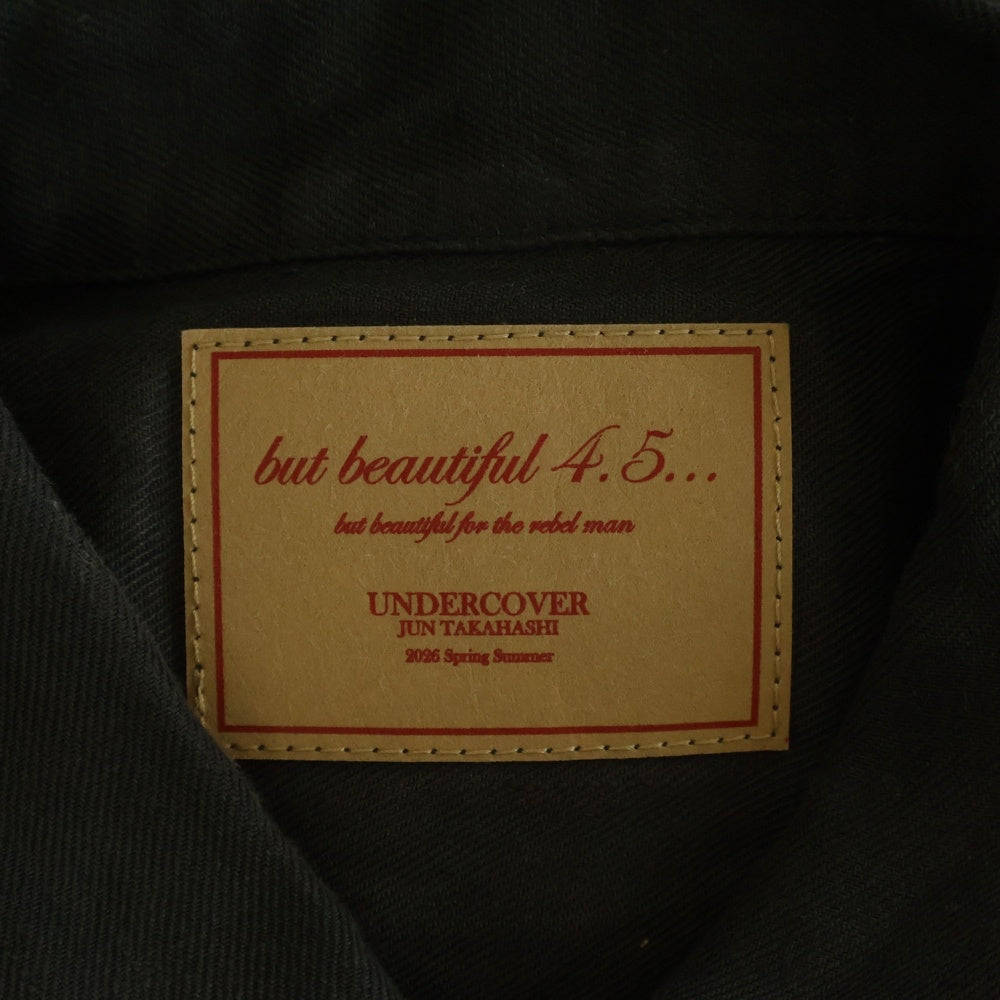UNDERCOVER(アンダーカバー) 26SS but beautiful BUT 復刻 ユーズド加工デニムジャケット 歪みジャケット カーキ/グレー UC1F4204-2