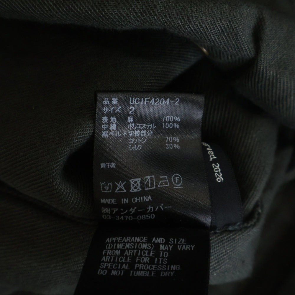 UNDERCOVER(アンダーカバー) 26SS but beautiful BUT 復刻 ユーズド加工デニムジャケット 歪みジャケット カーキ/グレー UC1F4204-2
