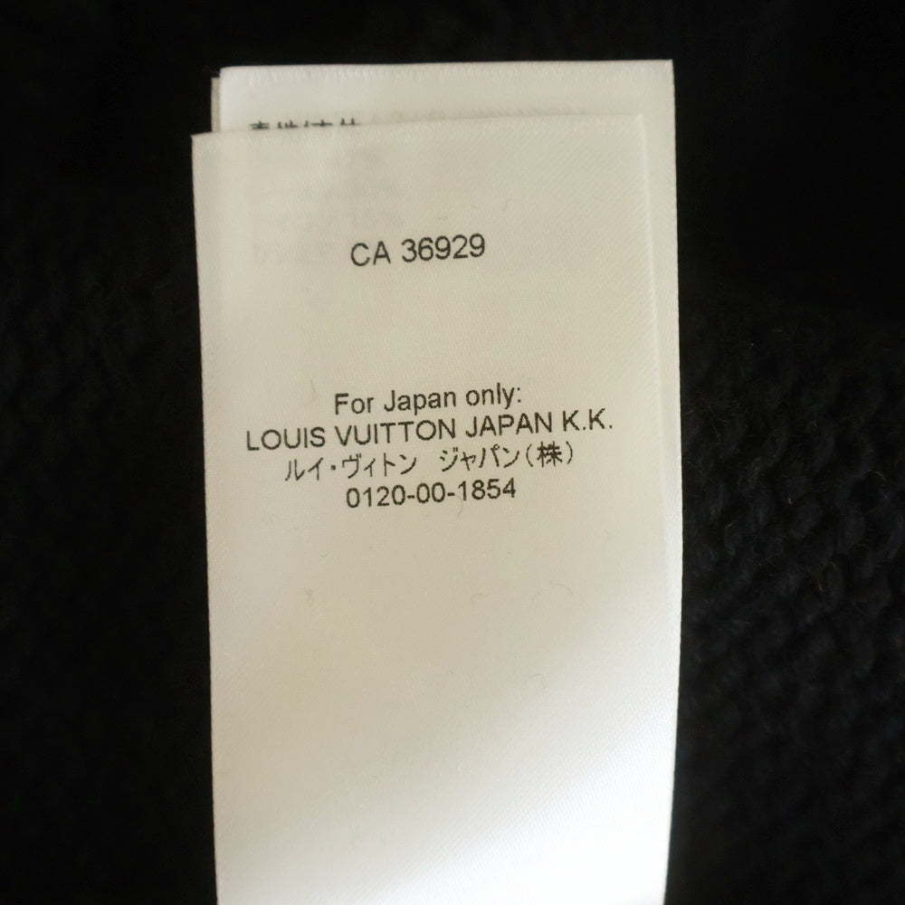 LOUIS VUITTON(ルイヴィトン) 22SS インタルシアフットボールショートスリーブニット ブラック RM221 JYB HMN66W