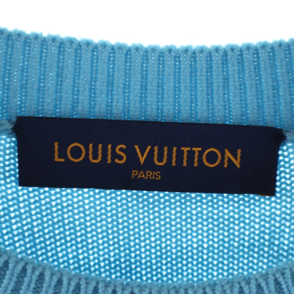 LOUIS VUITTON(ルイヴィトン) 21SS ディストーテッドジャイアントダミエクルーネックニットトレーナー マルチ RM211 ZTB HKN75W