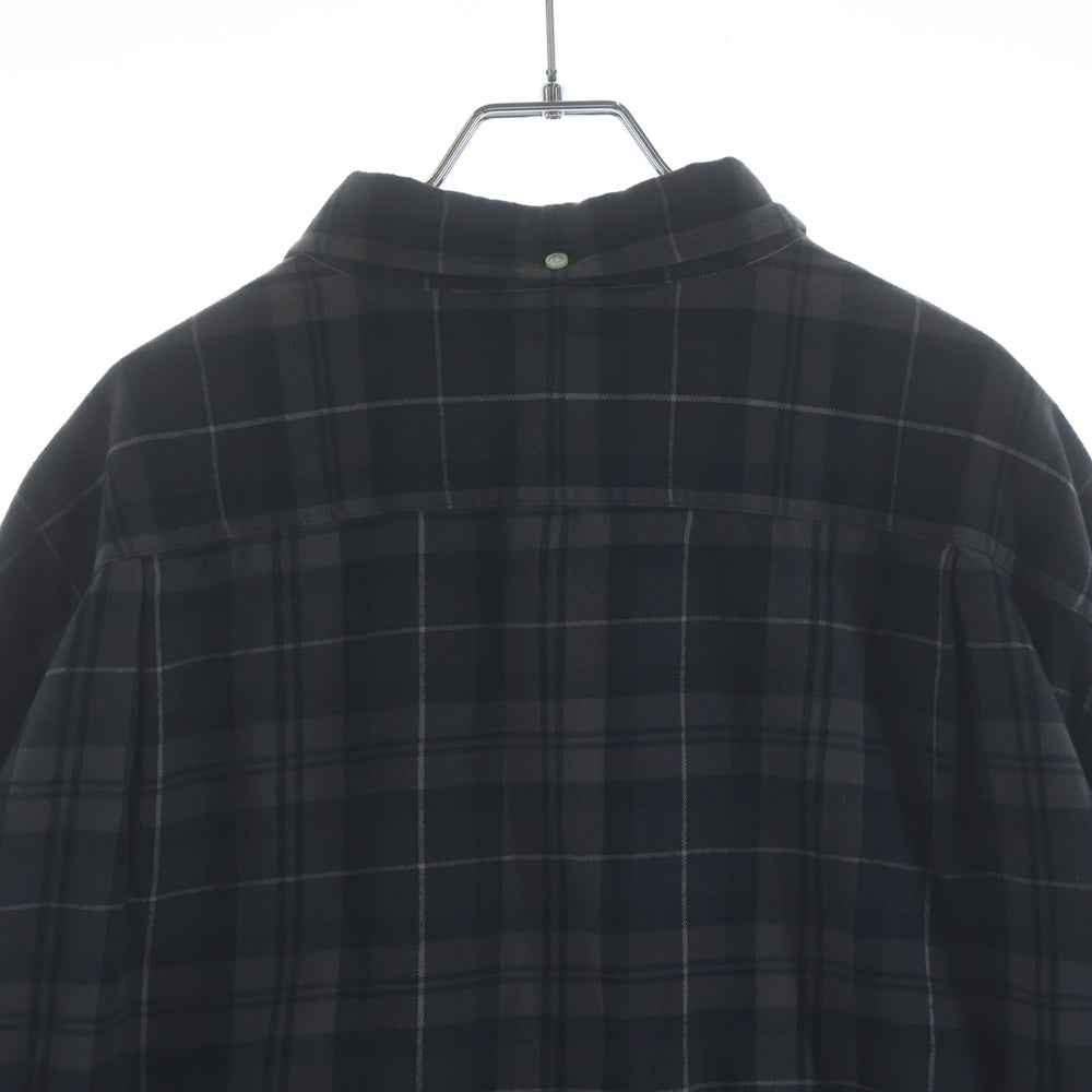 SUPREME(シュプリーム) 24AW Plaid Flannel Shirt チェックフランネルシャツ ブラック