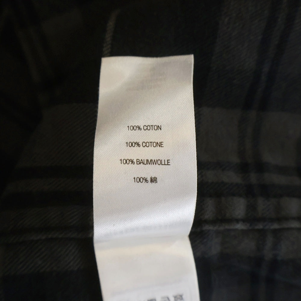 SUPREME(シュプリーム) 24AW Plaid Flannel Shirt チェックフランネルシャツ ブラック