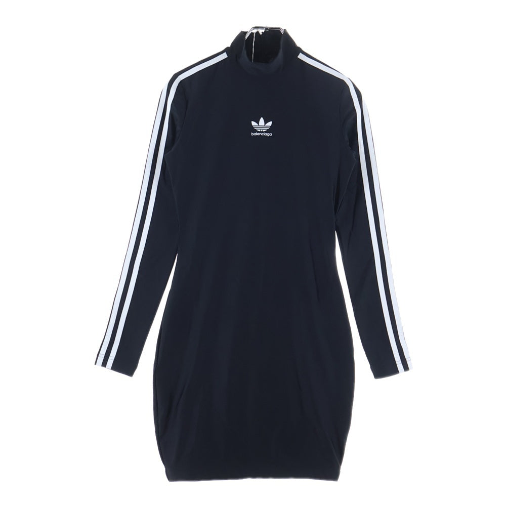 BALENCIAGA(バレンシアガ) ×adidas SIDE LINE DRESS サイドライン ドレス ワンピース レディース ブラック 728939 TYK07
