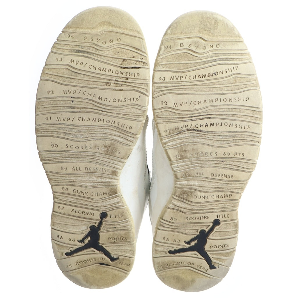 NIKE(ナイキ) AIR JORDAN 10 RETRO I M BACK SUMMIT WHITE-BLACK-UNIV RED エアジョーダン10 レザーハイカットスニーカー ホワイト/ブラック US12.5/30.5cm 310805-104