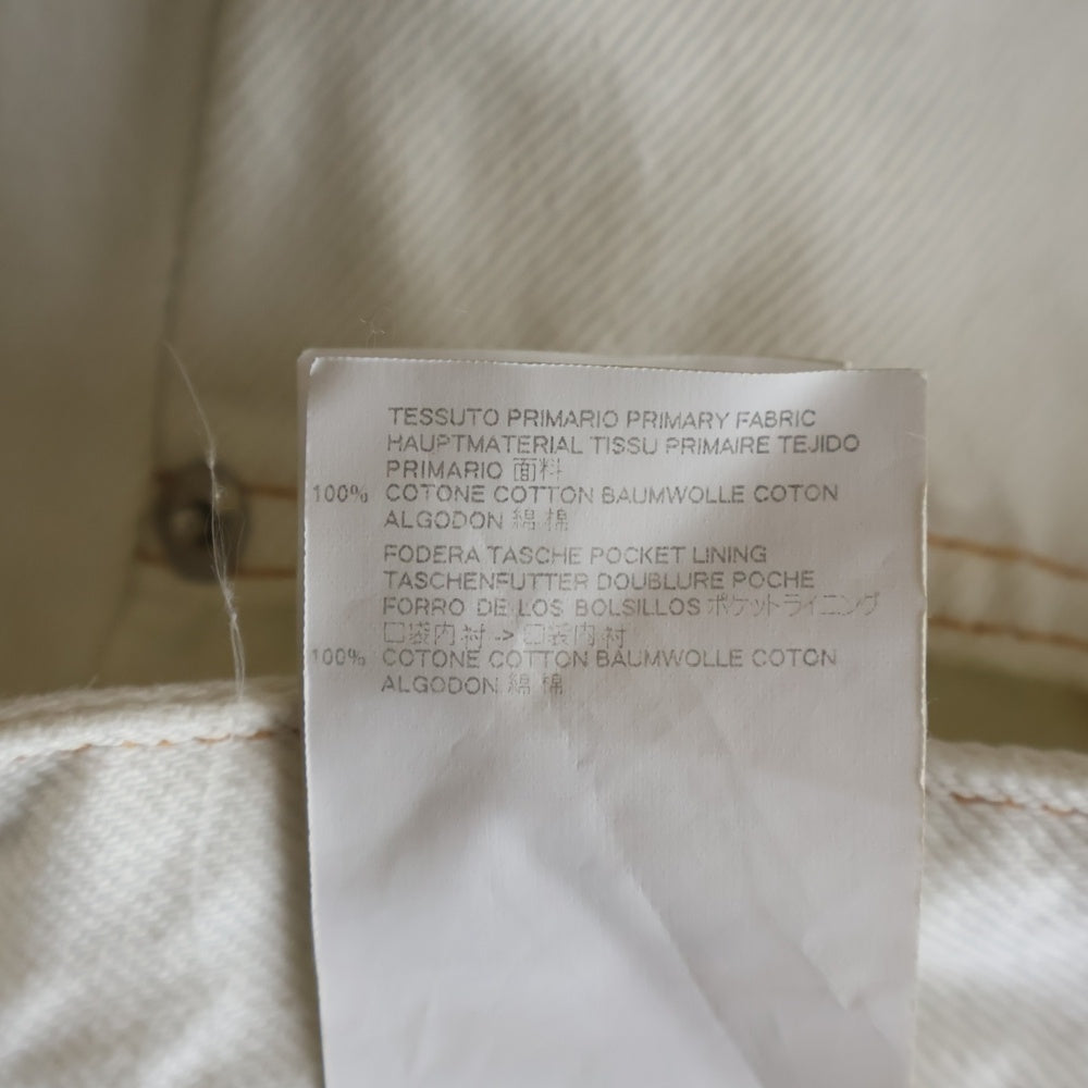 MM6 Maison Margiela(エムエムシックスメゾンマルジェラ) 17SS WIDE DENIM ワイドレッグ ブリーチデニムパンツ S52LA0045 ホワイト