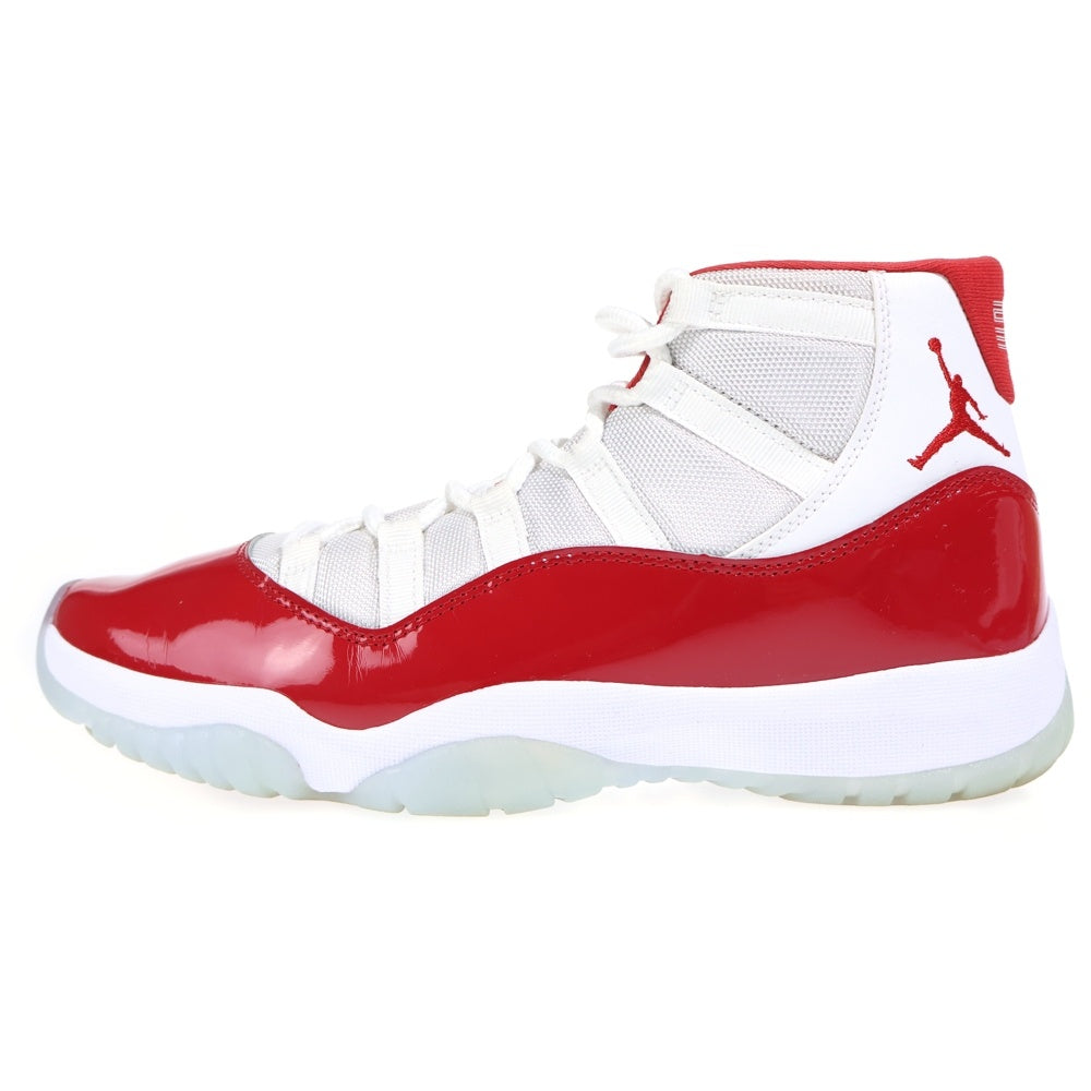 NIKE(ナイキ) AIR JORDAN 11 RETRO VARSITYREエアジョーダン11 レトロ エナメル ハイカットスニーカー ホワイト/レッド US9.5/27.5cm CT8012-116