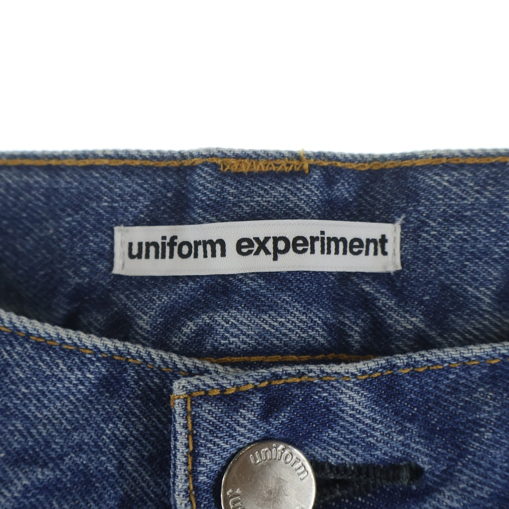 UNIFORM EXPERIMENT(ユニフォームエクスペリメント) 24AW 5ポケット ストレートデニムパンツ インディゴ UE-242037