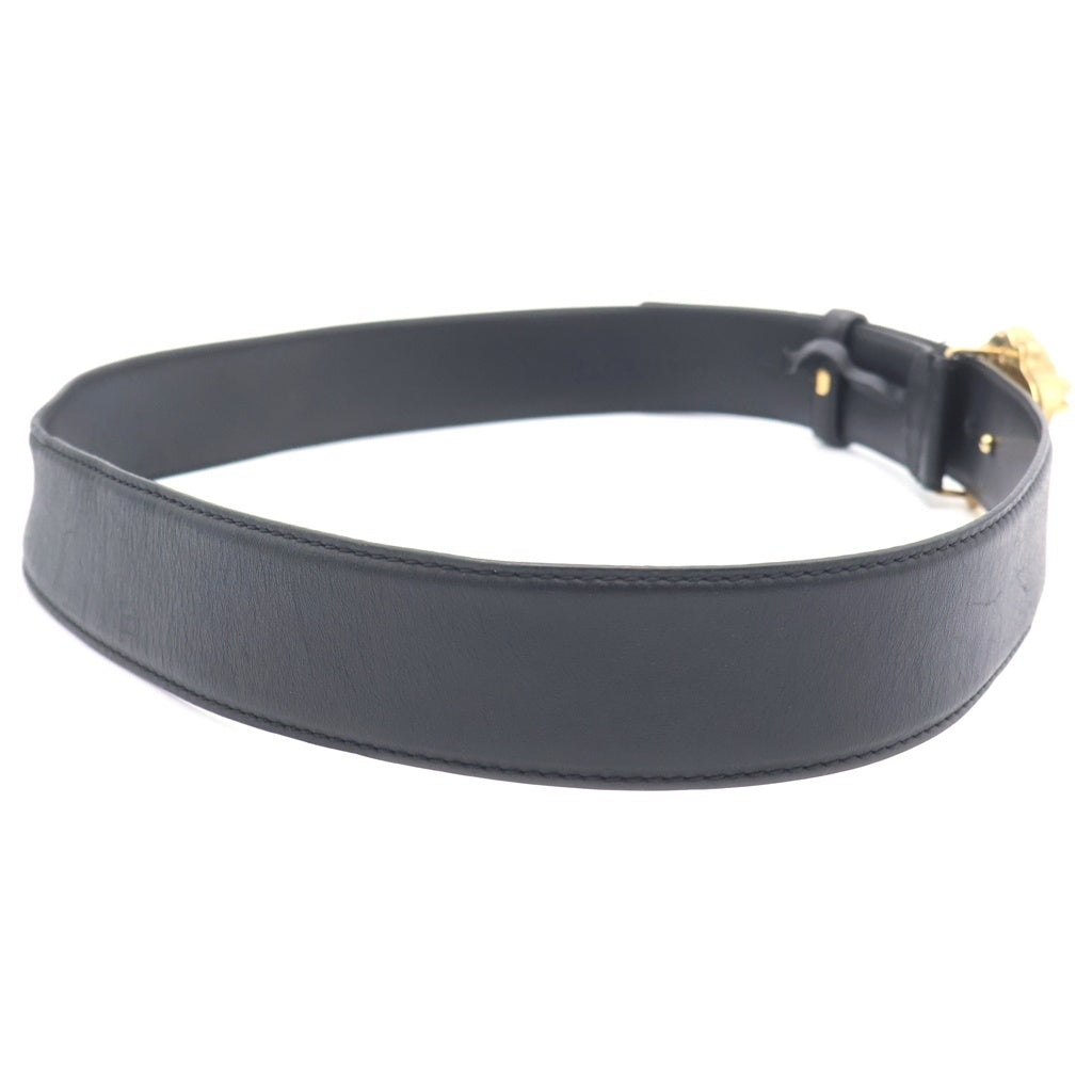 VERSACE(ヴェルサーチ) メデューサバックル レザーベルト ブラック DOU4140.DVTP1