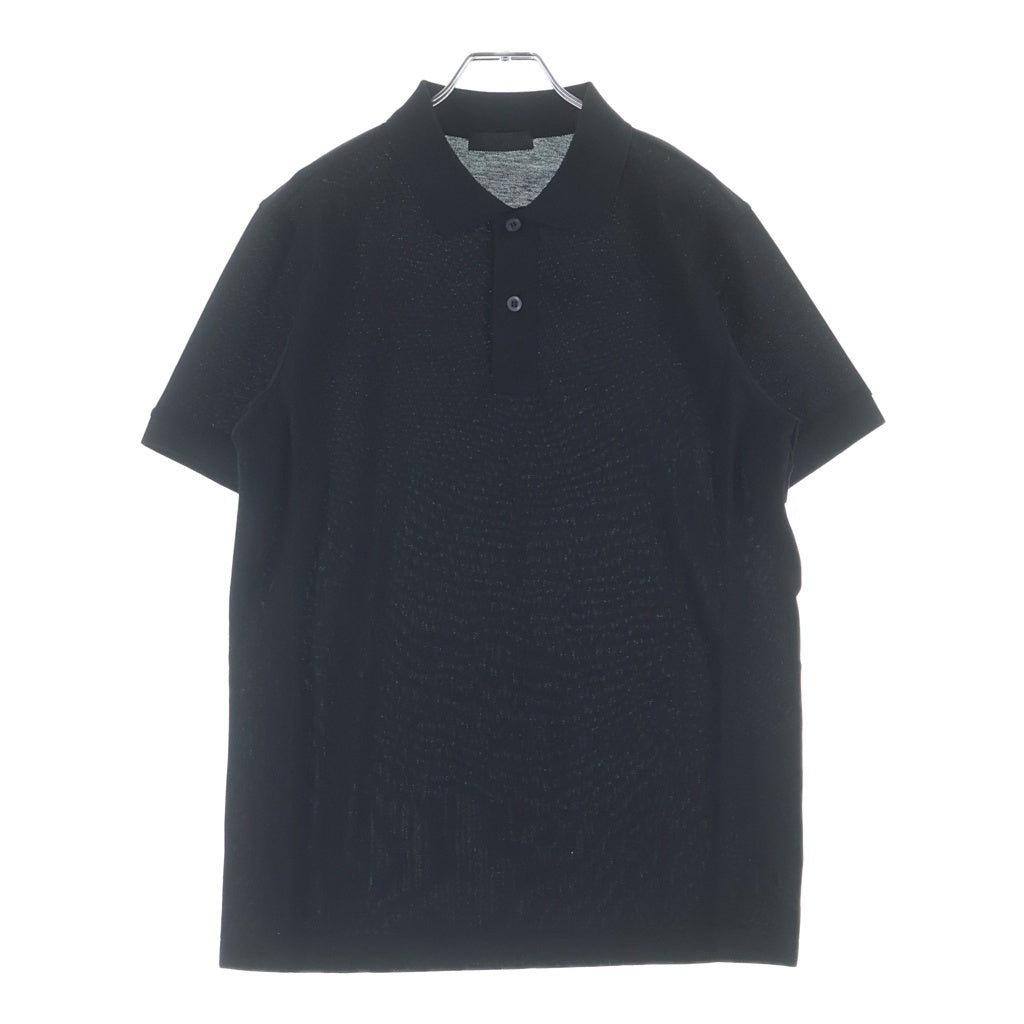 PRADA プラダ 半袖ポロシャツ 半袖シャツ ブラック DNA497 S101 1JQL PRADA(プラダ) 半袖ポロシャツ 半袖シャツ ブラック DNA497 S101 1JQL
