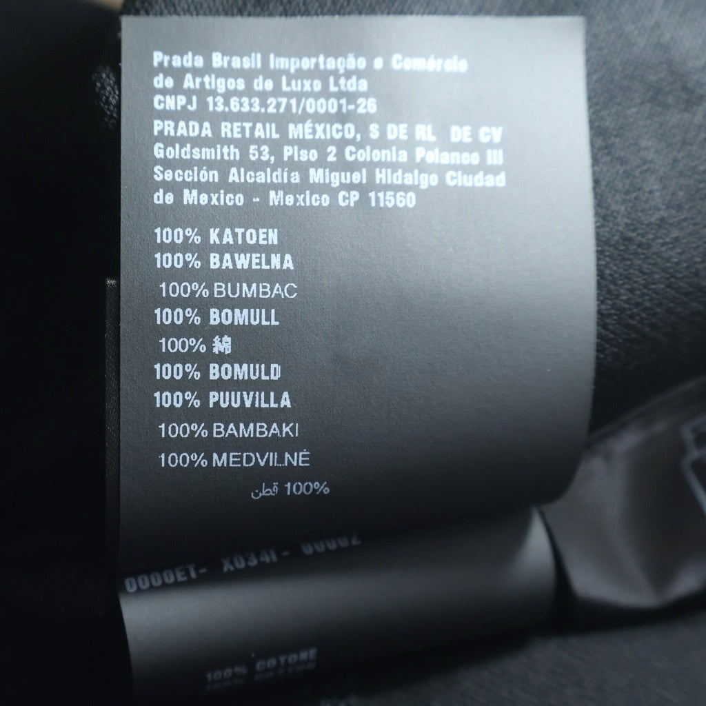 PRADA(プラダ) 半袖ポロシャツ 半袖シャツ ブラック DNA497 S101 1JQL