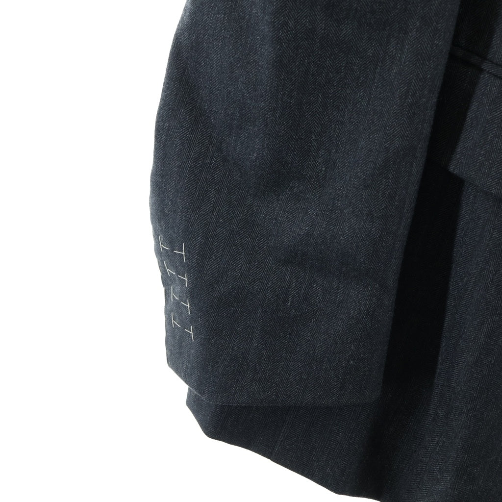 Maison Margiela(メゾンマルジェラ) 21AW 再構築 シングルテーラードジャケット ブラック S29BN0380 S53234