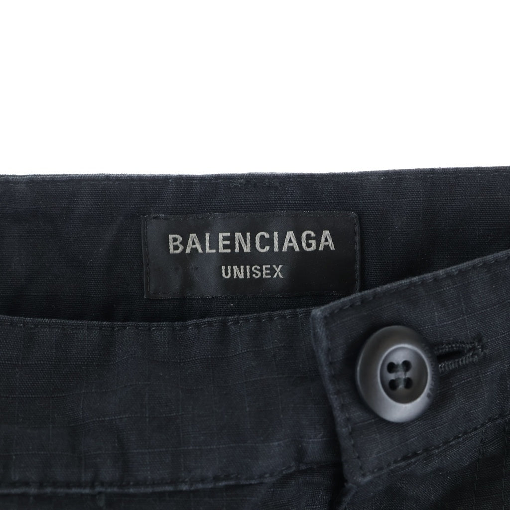 BALENCIAGA(バレンシアガ) 23AW FLARED CARGO PANTS フレアカーゴロングパンツ ブラック 768810 TKP27