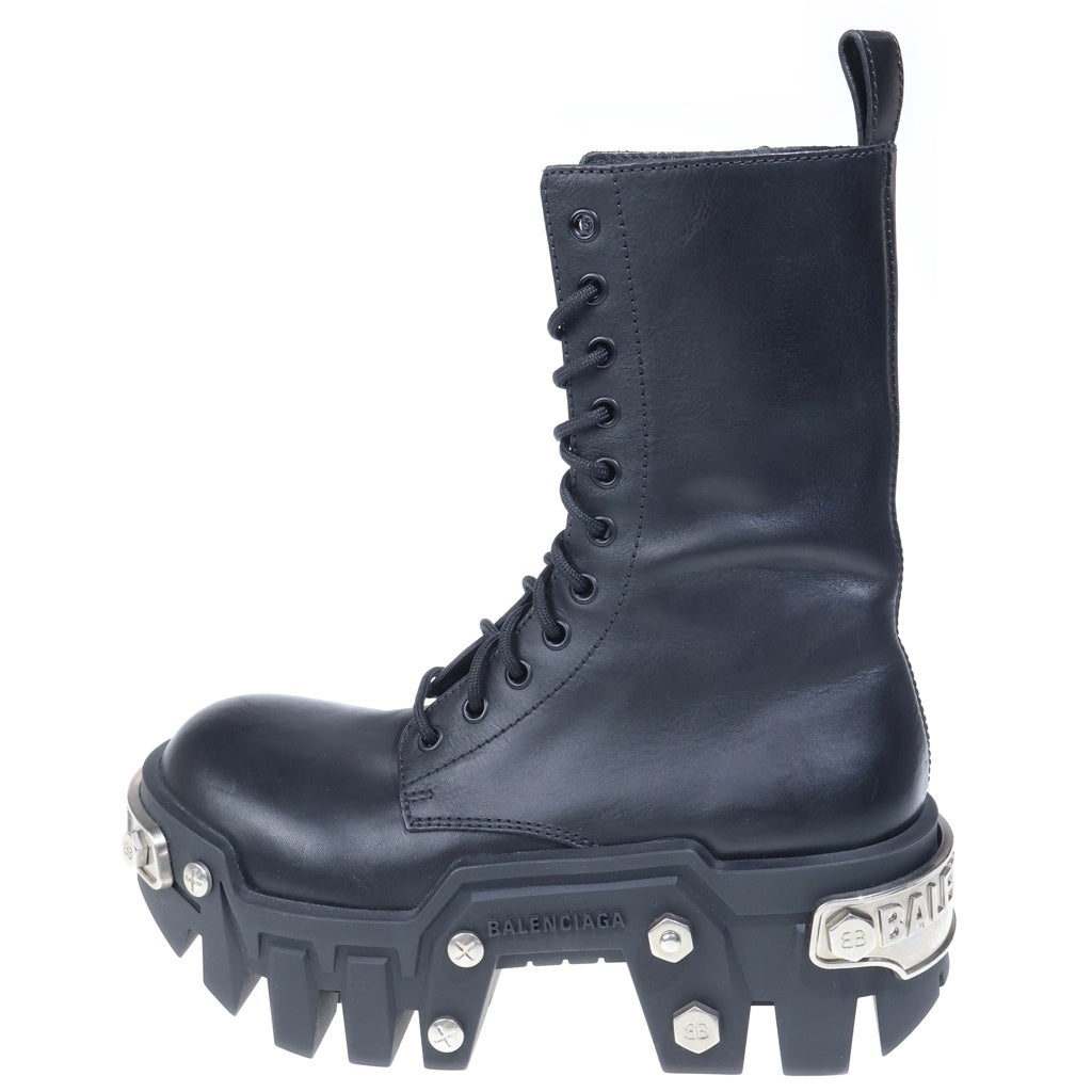 BALENCIAGA(バレンシアガ) Bulldozer ブルドーザー レースアップブーツ ブラック 671554 レディース