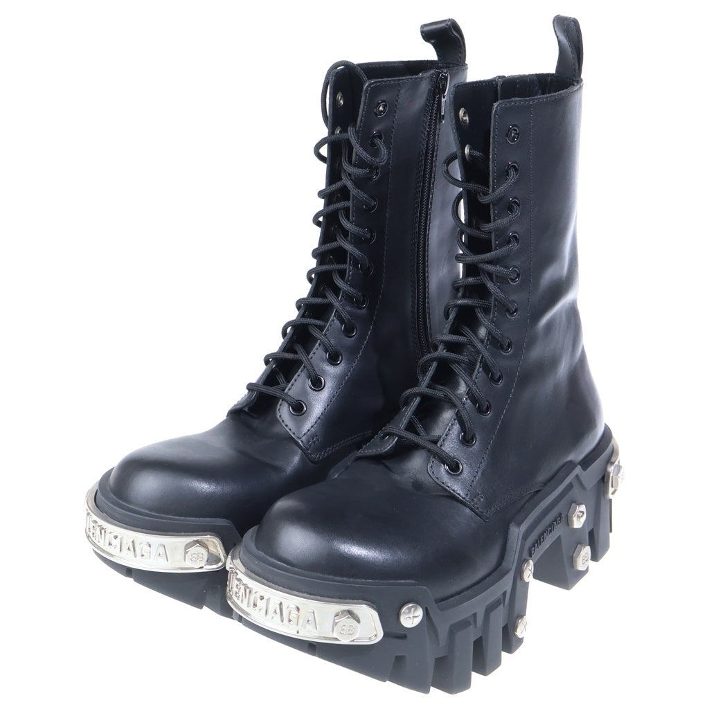 BALENCIAGA(バレンシアガ) Bulldozer ブルドーザー レースアップブーツ ブラック 671554 レディース