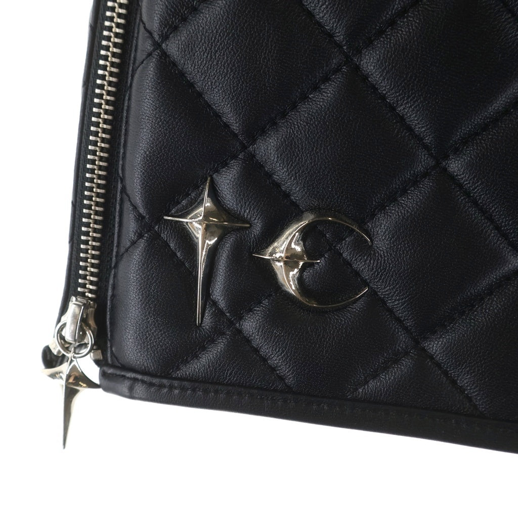 THUG CLUB(サグクラブ) Angels Quilted Short Skirt ショートスカート ブラック TC25SK2001 レディース