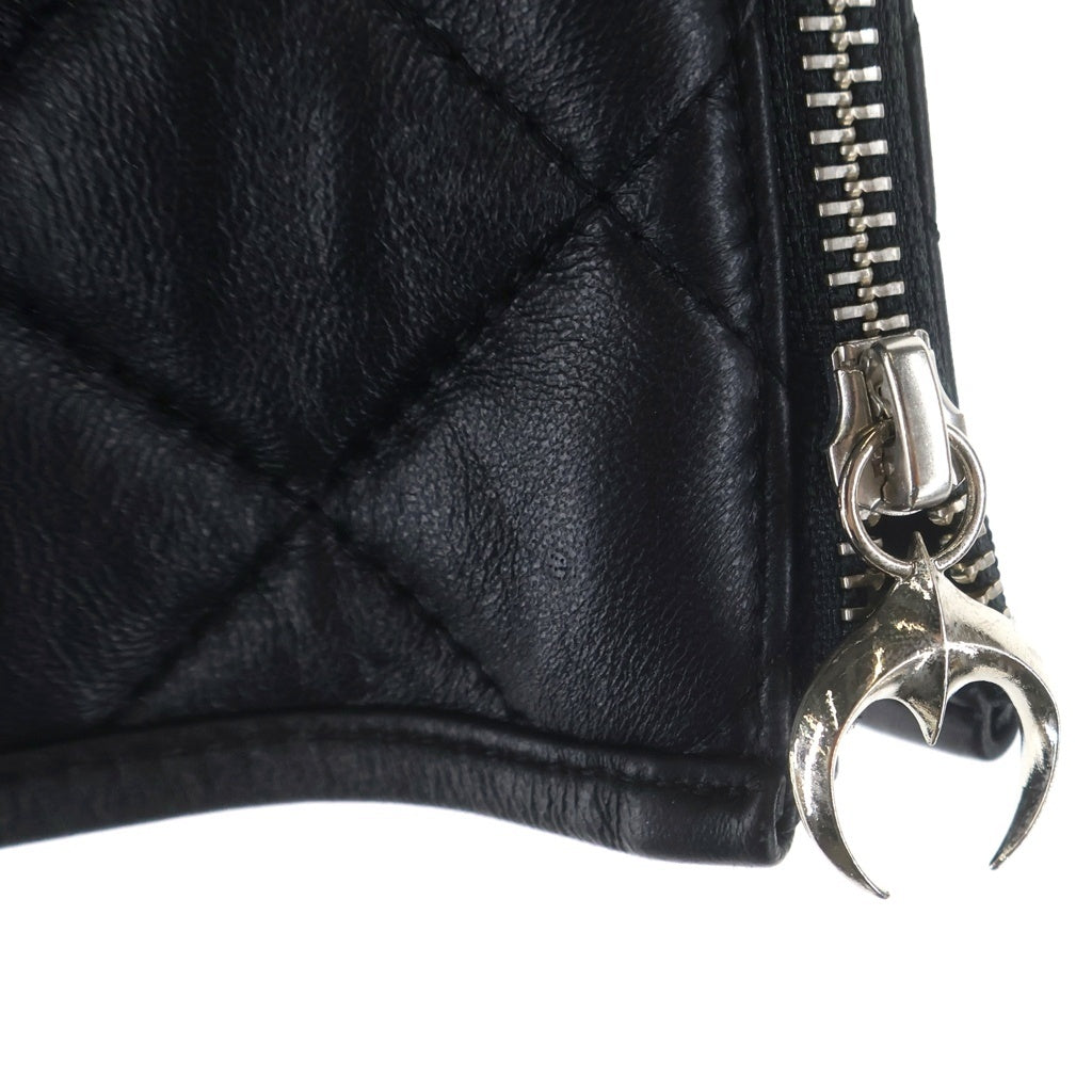 THUG CLUB(サグクラブ) Angels Quilted Short Skirt ショートスカート ブラック TC25SK2001 レディース