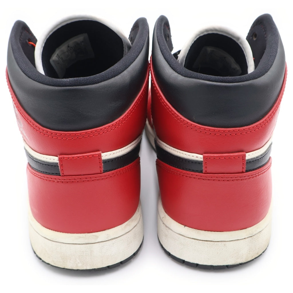 NIKE(ナイキ) AIR JORDAN 1 MID CHICAGO BLACK TOE エアジョーダン1 シカゴ ブラック トゥ つま黒 ミッドカットスニーカー ブラック/ホワイト/レッド US10/28cm 554724-069