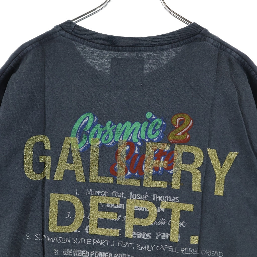 GALLERY DEPT.(ギャラリーデプト) 22SS ×Yasushi lde ヤスシイダ グラフィックプリント半袖Tシャツ カットソー ブラック