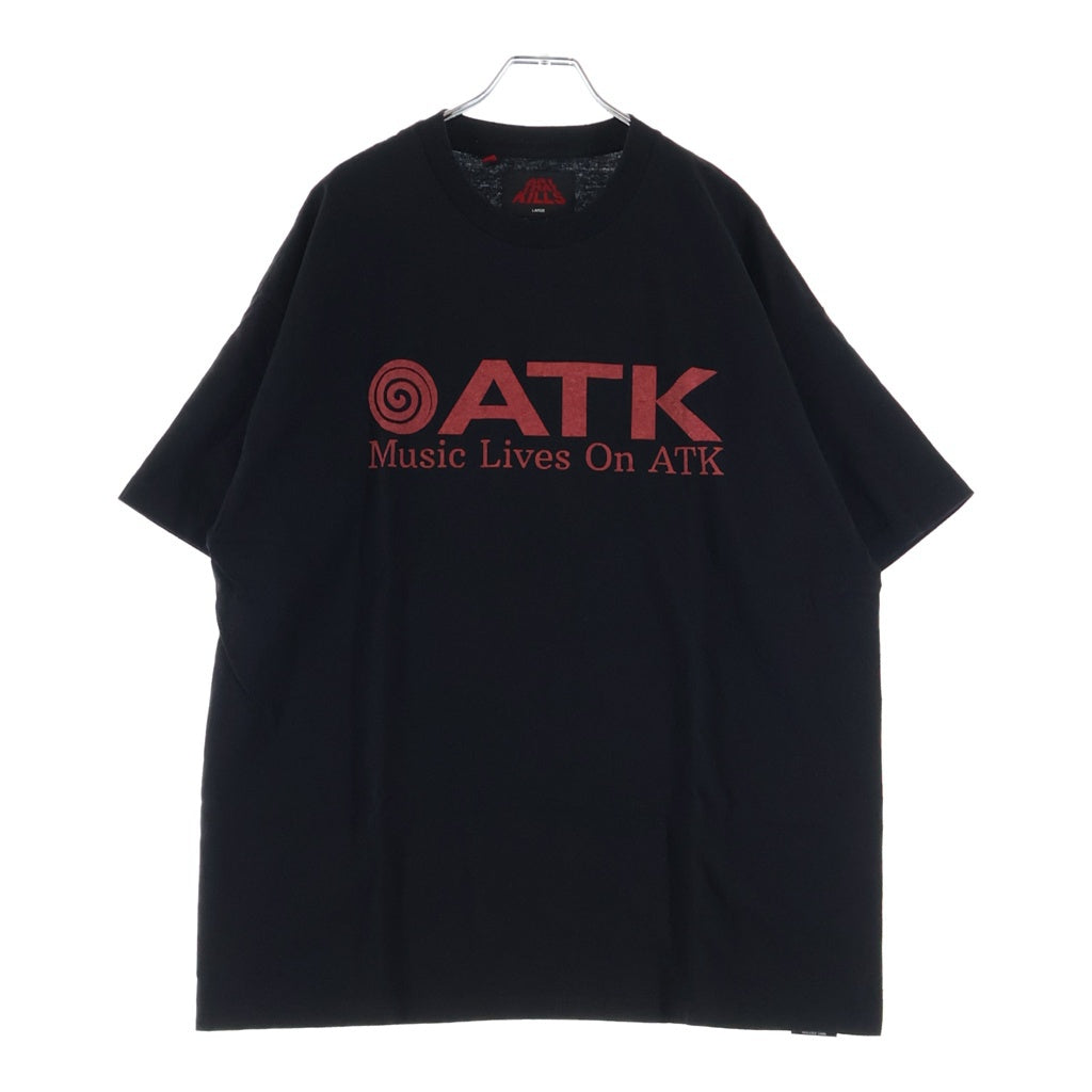 GALLERY DEPT.(ギャラリーデプト) MUSIC LIVES ON ATK TEE グラフィックプリント半袖Tシャツ カットソー ブラック