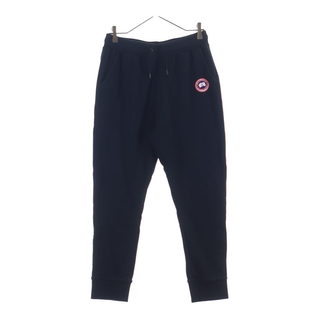   カナダグース Huron Pant ヒューロン ロゴパッチ コットンスウェットジョガーパンツ ブラック 7402M CANADA GOOSE(カナダグース) Huron Pant ヒューロン ロゴパッチ