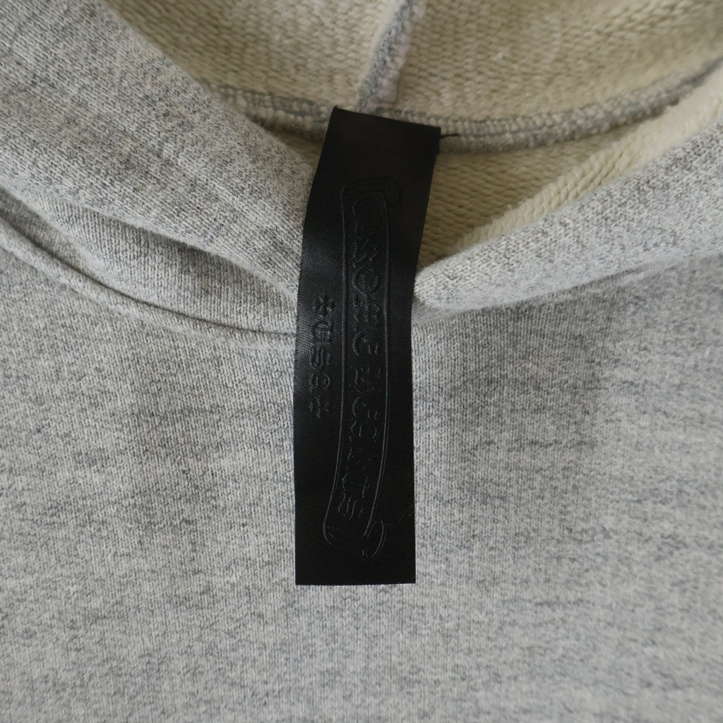 CHROME HEARTS(クロムハーツ) 7‐11 Y NOT Cemetery Cross Applique Embroidery Hoodie ワイノット セメタリークロス アップリケ刺繍 プルオーバーパーカー グレー