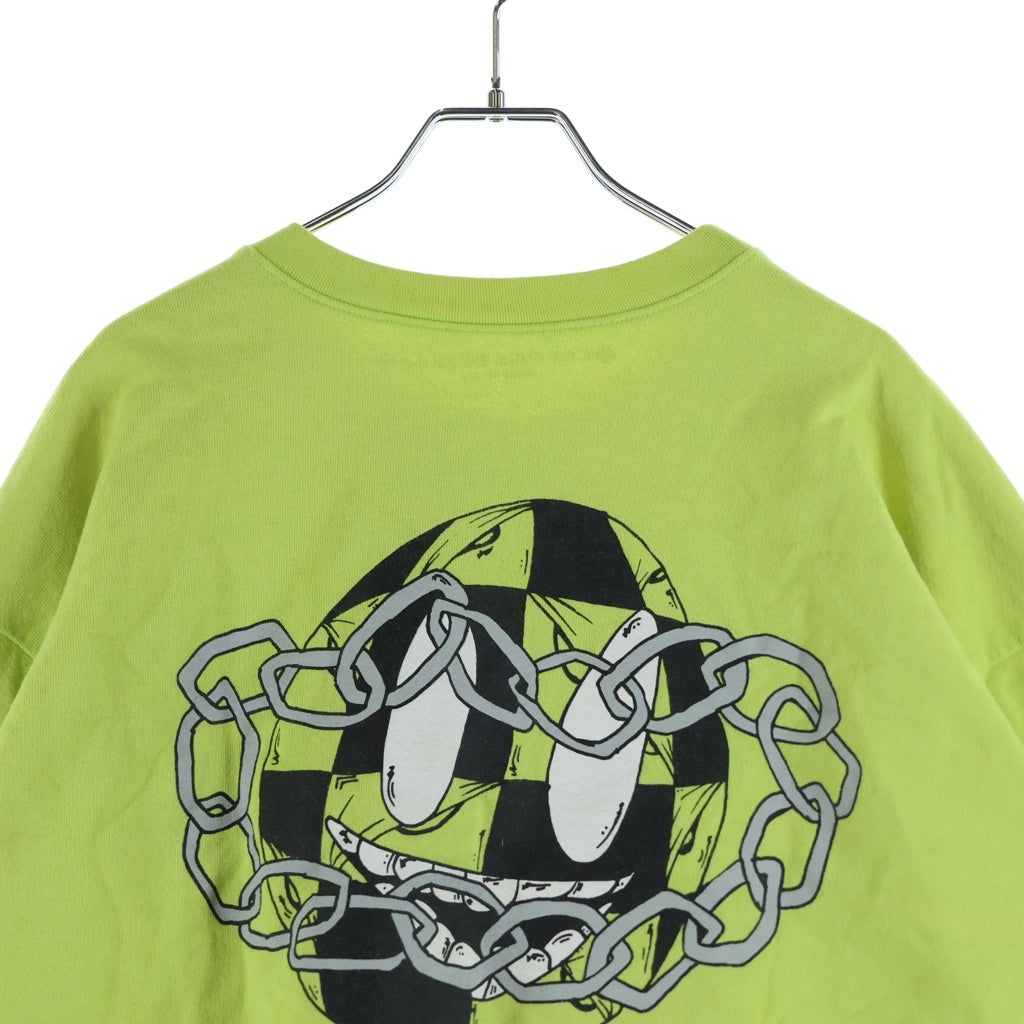 CHROME HEARTS(クロムハーツ) 22AW MATTY BOY PPO HRDWR GRN マッティボーイ プリント クルーネック 長袖Tシャツ イエロー