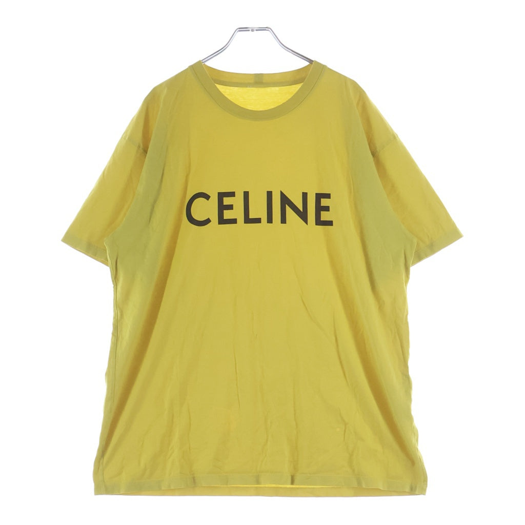 CELINE(セリーヌ) 21SS LOOSE COTTON LOGO TEE ルーズ コットン ロゴ 半袖Tシャツ イエロー 2X681501F