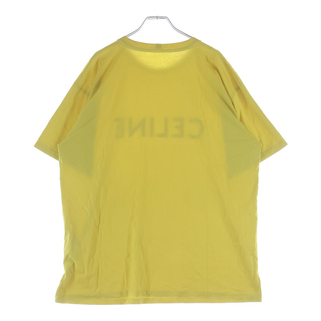 CELINE(セリーヌ) 21SS LOOSE COTTON LOGO TEE ルーズ コットン ロゴ 半袖Tシャツ イエロー 2X681501F