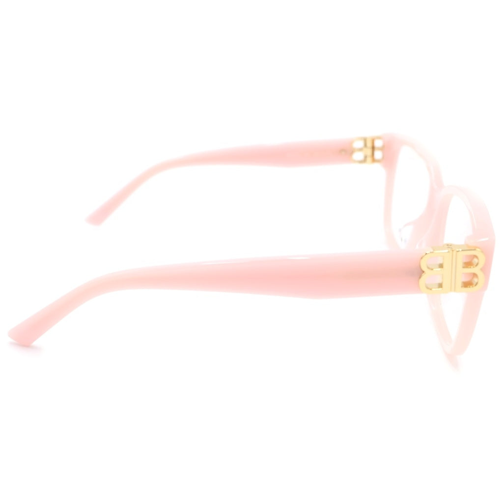 BALENCIAGA(バレンシアガ) スクエア サングラス サイドBBロゴ アイウェア 眼鏡 ピンク BB0104O