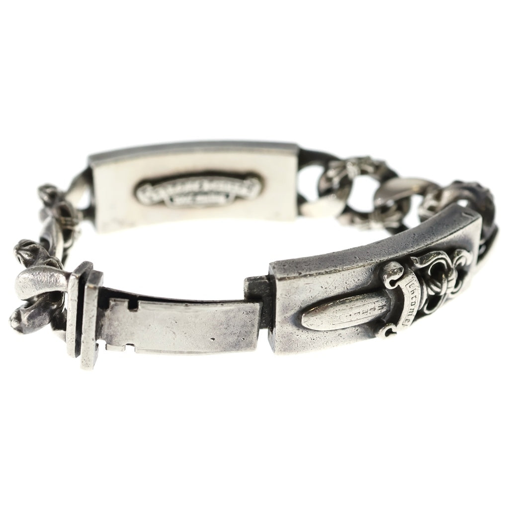 CHROME HEARTS(クロムハーツ) ID DBL FLRL DGGR FANCY ダブルID フローラルダガー ファンシー ブレスレット シルバー