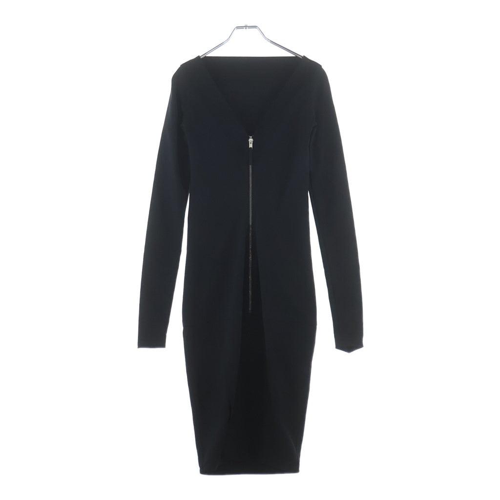 Rick Owens(リックオウエンス) 17AW GLITTER ジップアップ ワンピース ブラック レディース RP17F7520-RS