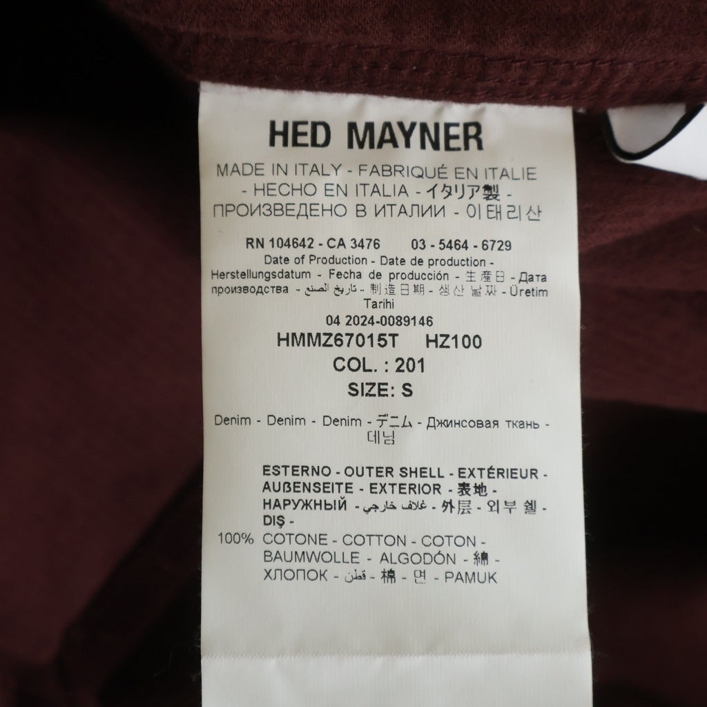 HED MAYNER(ヘドメイナー) ボタンアップ コーデュロイオーバーシャツジャケット レッド HMMZ67015T HZ100