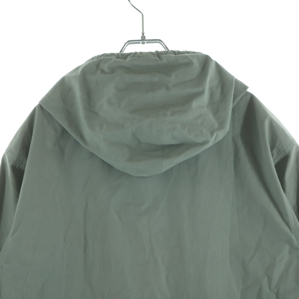 JIL SANDER +(ジルサンダープラス) 23SS ボタンアップ フーデットコットンジャケット カーキ J47DL0107