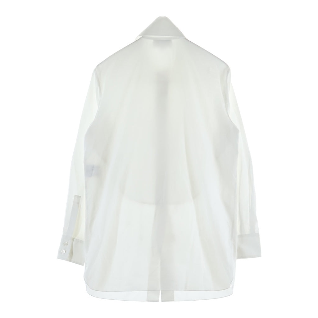 CHANEL(シャネル) ココマーク スパンコール/パール装飾 エンベリッシュメントシャツ ホワイト P70673V48585 レディース