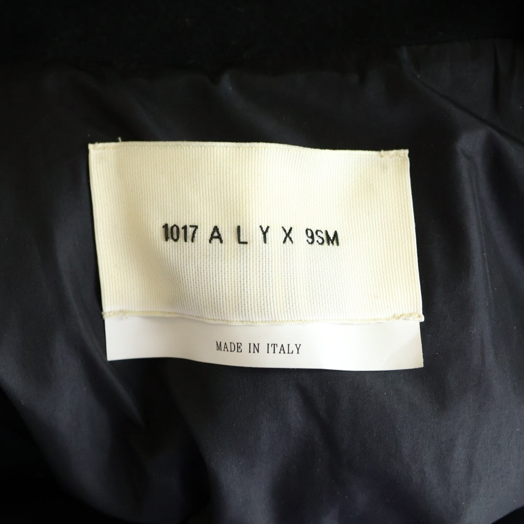 1017 ALYX 9SM(アリクス) Tailored Felt Coat ステンカラーコート ブラック 48