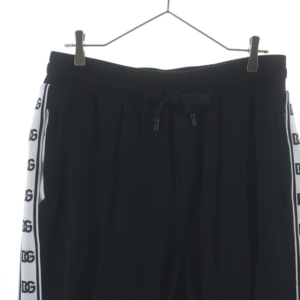 DOLCE & GABBANA(ドルチェアンドガッバーナ) サイドロゴデザインスウェットパンツ ジョガーパンツ ブラック GVEPAZ FU7DU