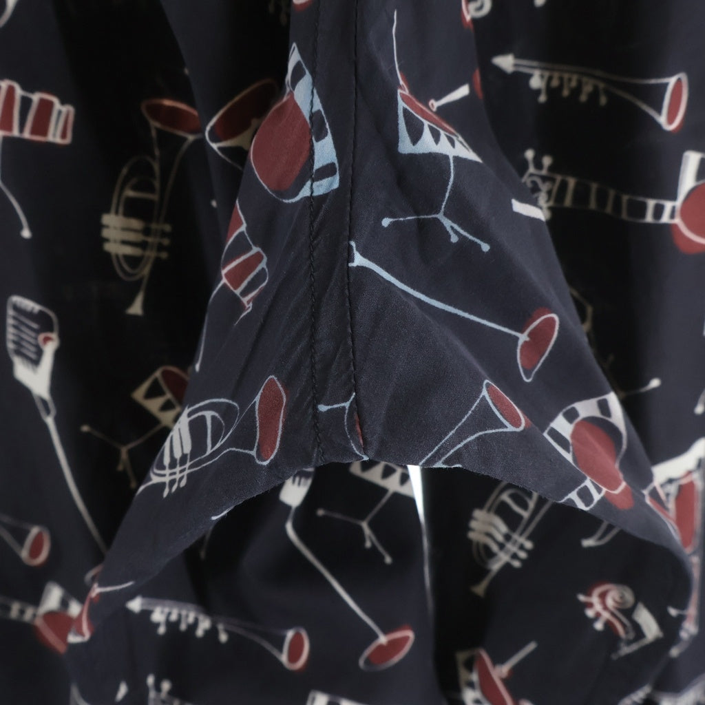 DOLCE & GABBANA(ドルチェアンドガッバーナ) 総柄長袖シャツ シャツ ブラック G5EB6T FS52X