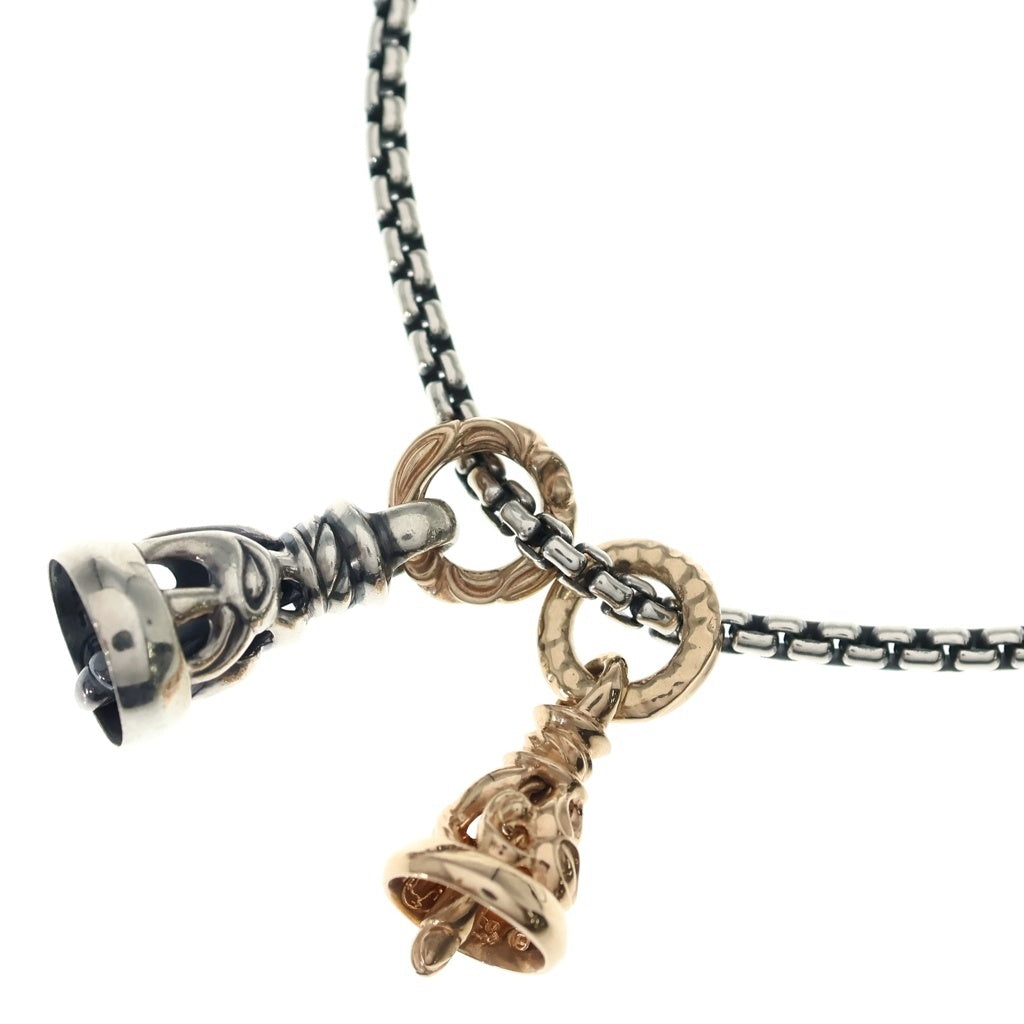 LONE ONES(ロンワンズ) カスタム クレーンベル・エクストラスモール ペンダントトップ 18K ピンクゴールド ドーヴベルエクストラスモール メイティングフライト フックボックスチェーン
