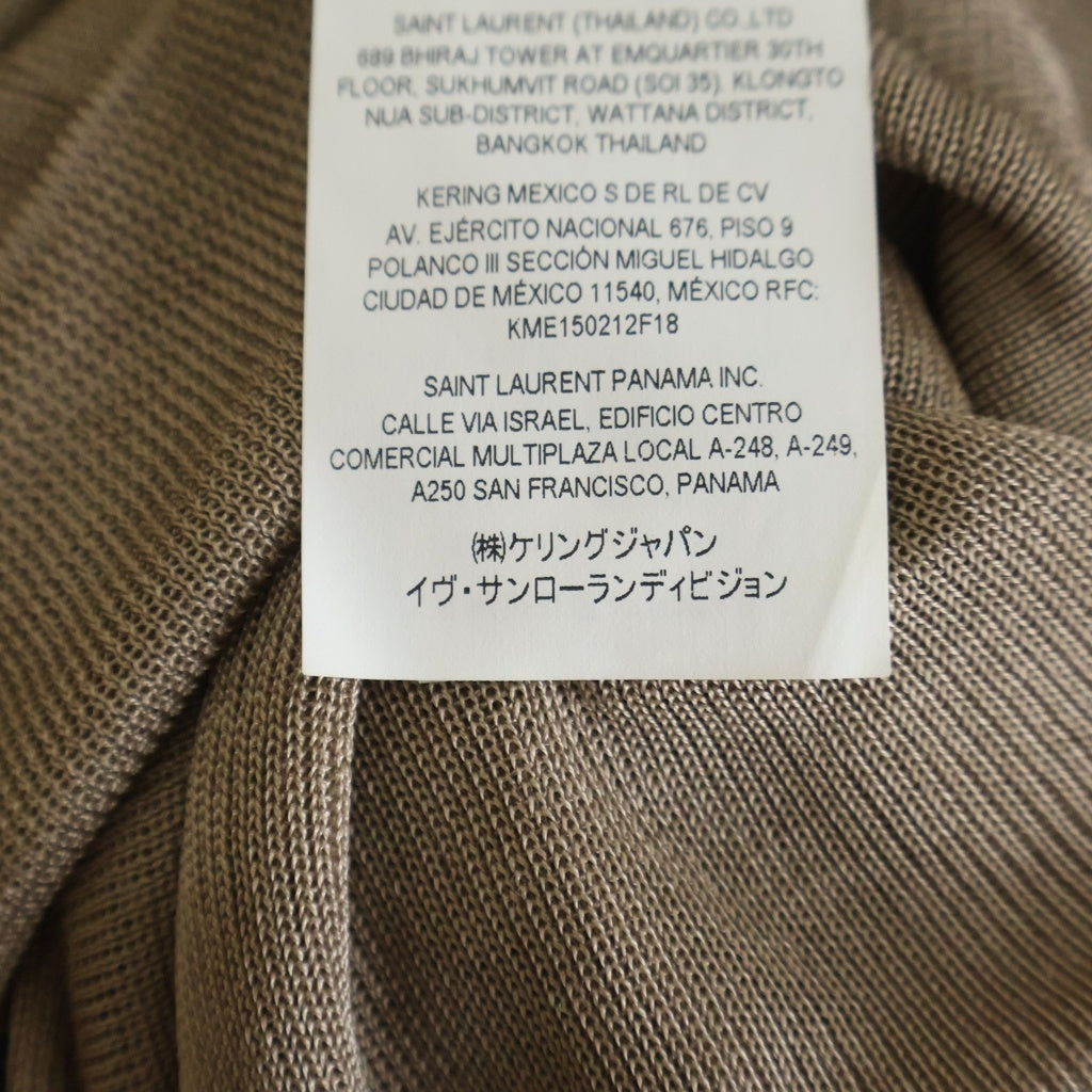 SAINT LAURENT PARIS(サンローランパリ) リップディティール ビスコースクロップトップスレディース ベージュ Y76BM2832