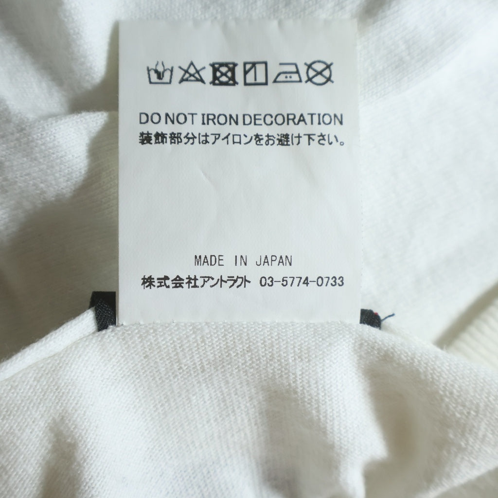 SAINT MICHAEL(セントマイケル) Cali Thornhill DeWitt PEOPLE PROBLEM 2020 カリ・ソーンヒル・デウィット グラフィックロングスリーブTシャツ カットソー ホワイト