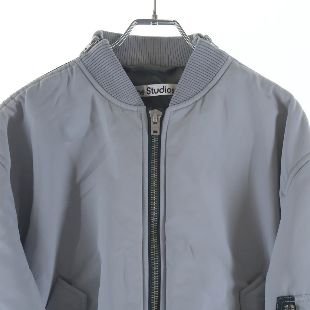Acne Studios(アクネ ストゥディオズ) 23AW BONBER JACKET ジップアップ ボンバージャケット グレー FN-WN-OUTW000883