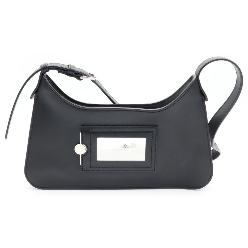 Acne Studios(アクネ ストゥディオズ) PLATT MINI R プラットミニ レザーショルダーバック ブラック レディース