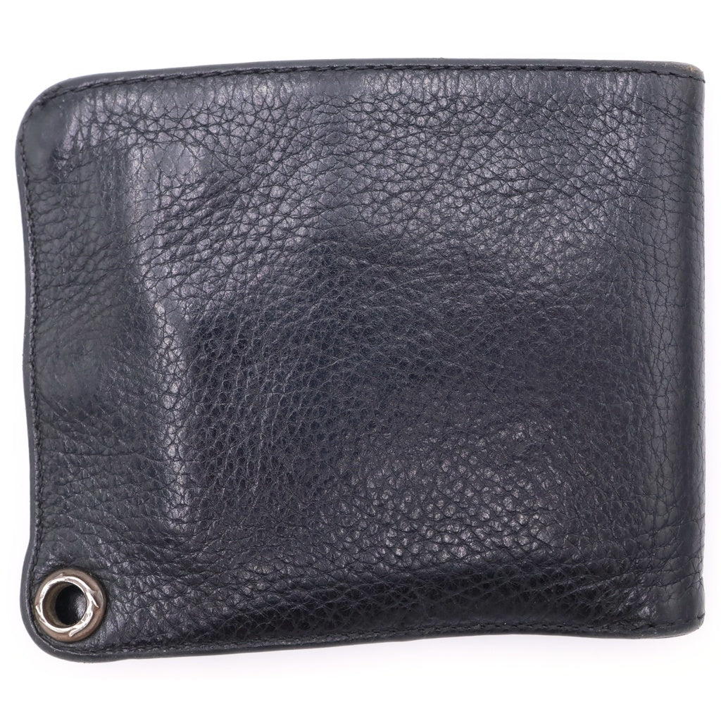 CHROME HEARTS(クロムハーツ) 1SNAP 1スナップ クロス ボールボタン レザーウォレット 財布 ブラック BCA361