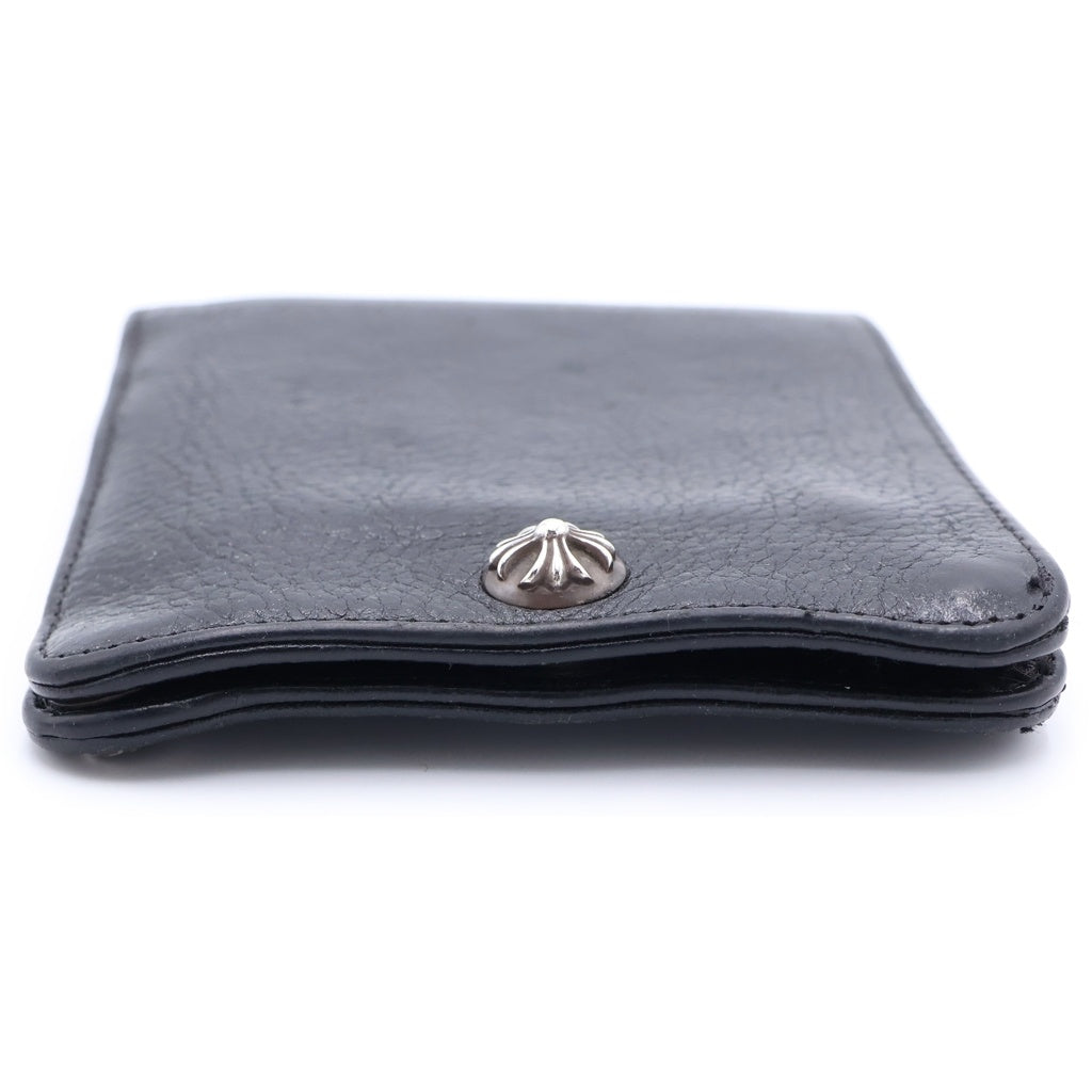 CHROME HEARTS(クロムハーツ) 1SNAP 1スナップ クロス ボールボタン レザーウォレット 財布 ブラック BCA361