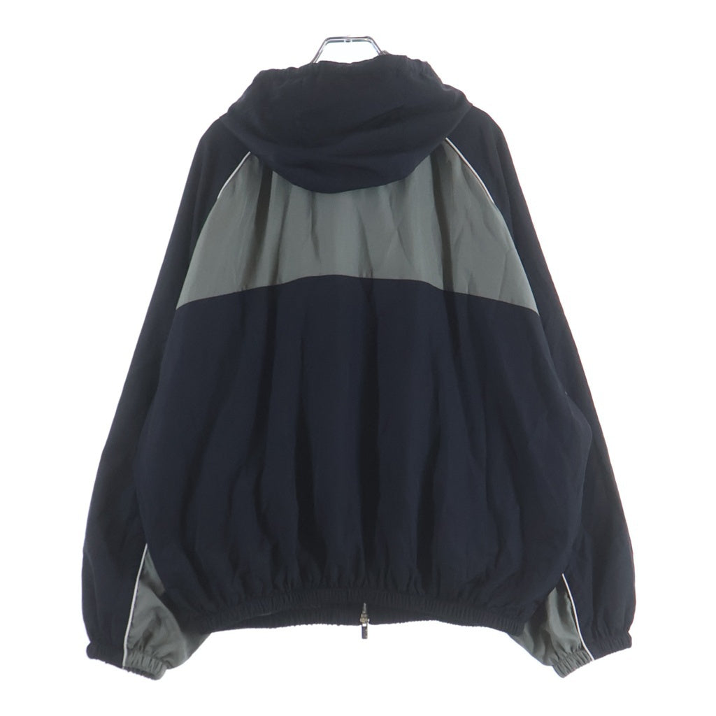 miumiu(ミュウミュウ) 25SS Technical Nylon Zip Up Jacket テクニカル ジップアップ ジャケット ブルゾン グレー/ブラック