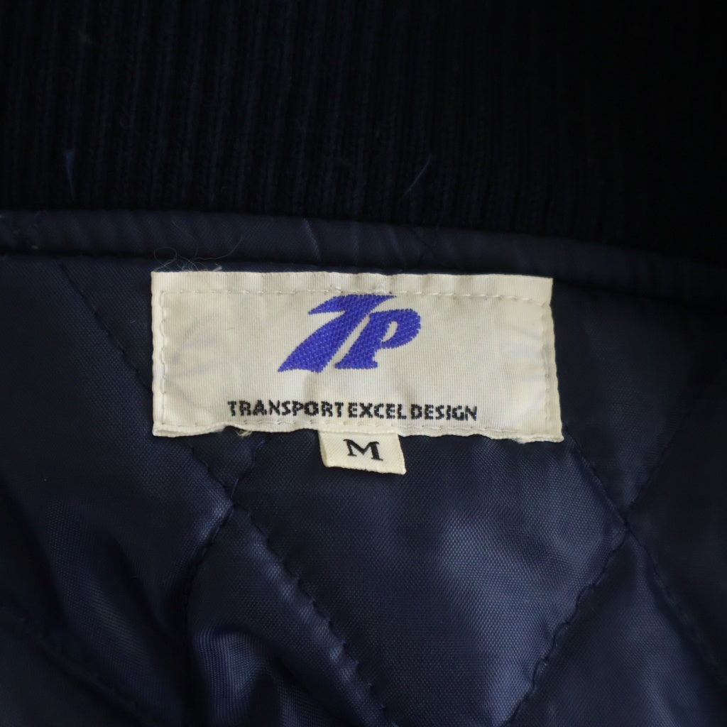 NO BRAND(ノーブランド) 90S TRANSPORT VARSITY JACKET ボタンアップ ヴァーシティー ジャケット ネイビー